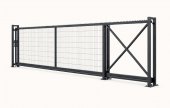Poarta autoportanta H -2m L-4m gri antracit RAL 7016